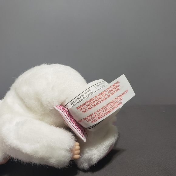 Vintage 1999 Anne Geddes collectible bunny doll with brown eyes - Picture 6 of 8